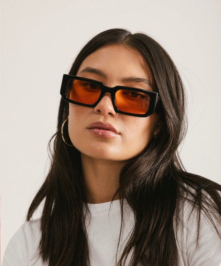 Vintage Rectangle Frame Sunglasses