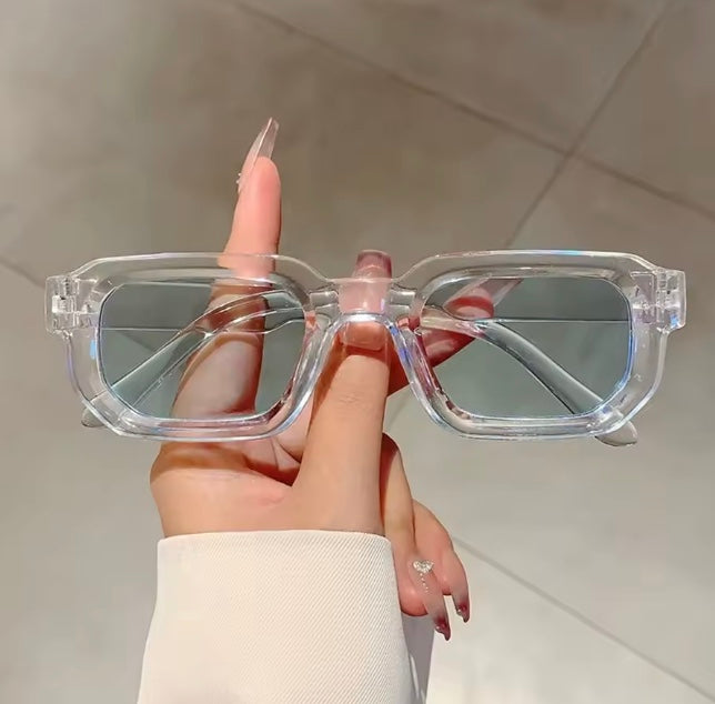 Vintage Rectangle Frame Sunglasses